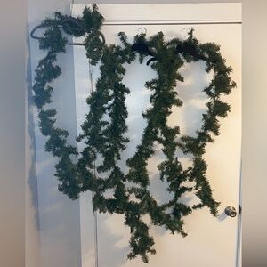 Green Holiday Garland 3 strands of garland 8 foot each